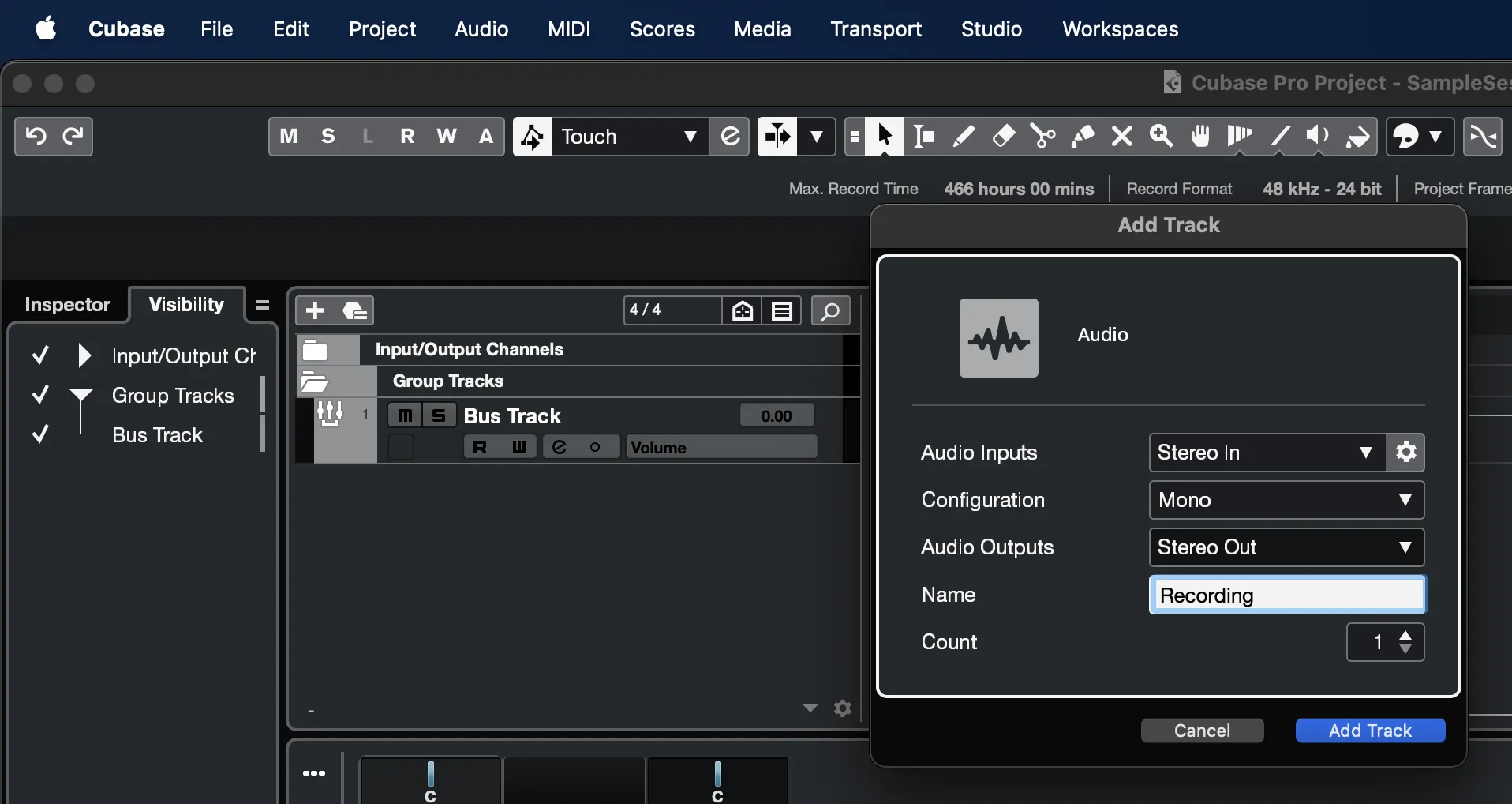 1. Create a folder for the Cubase/Nuendo session