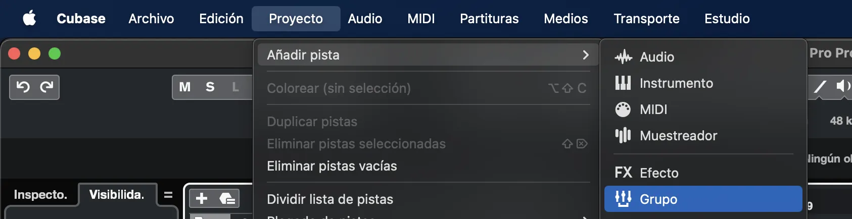 1. Crea una carpeta en Cubase/Nuendo para la sesión