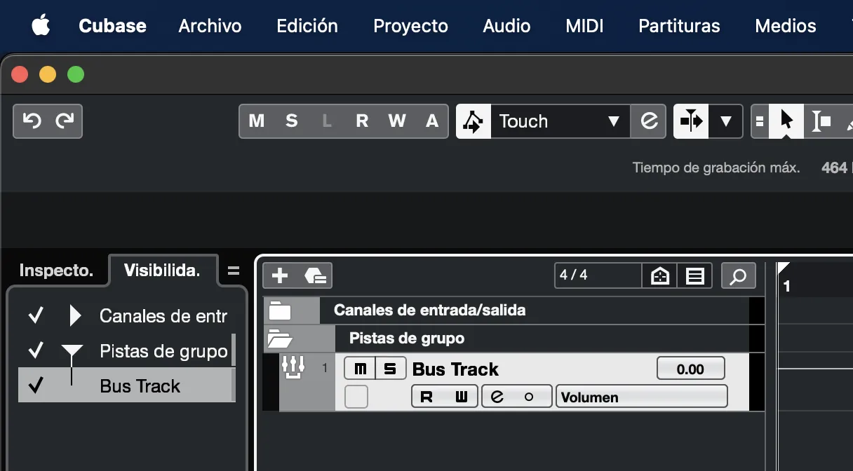 1. Crea una carpeta en Cubase/Nuendo para la sesión