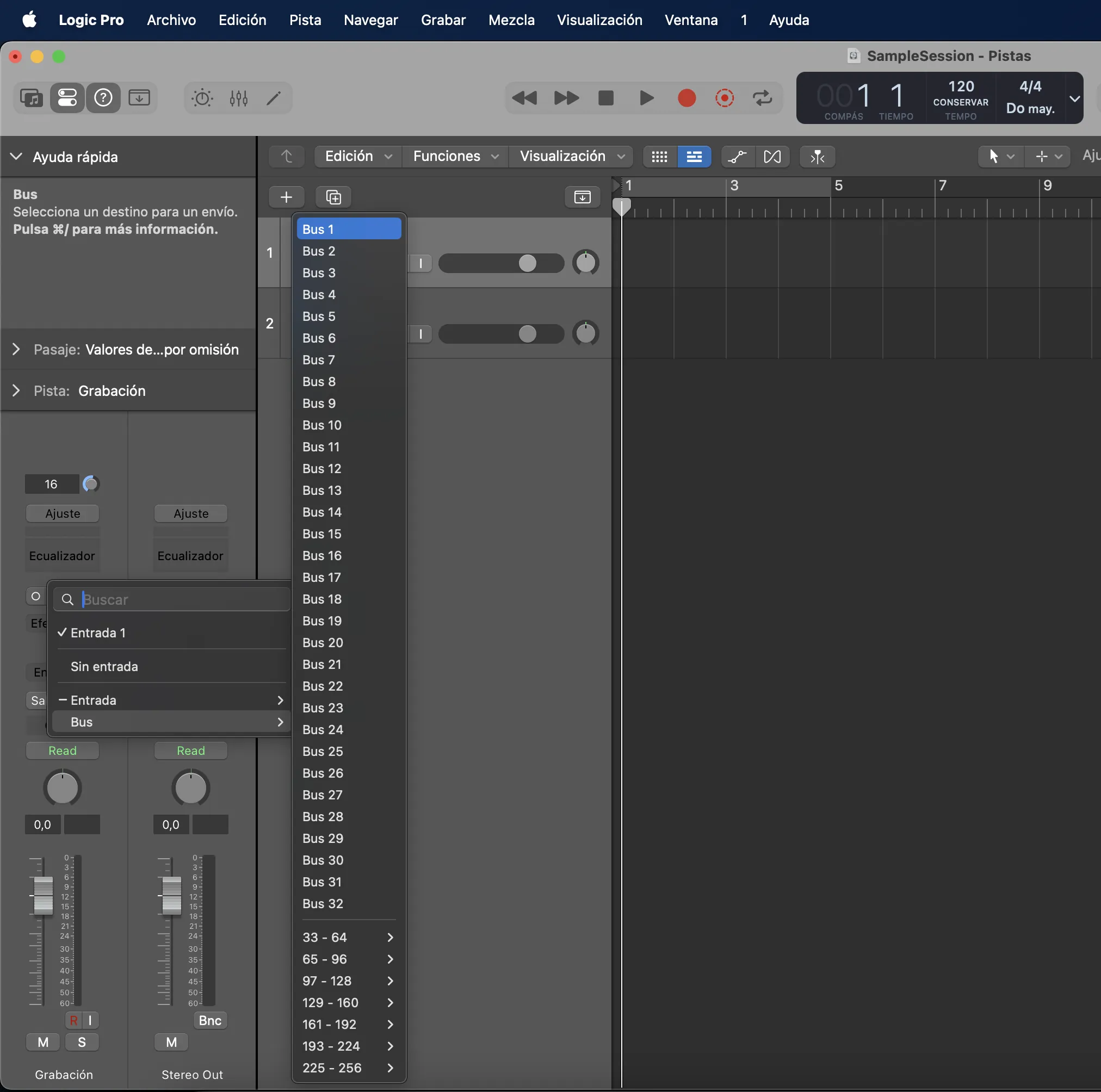 1. Crea una carpeta para la sesión de Logic Pro