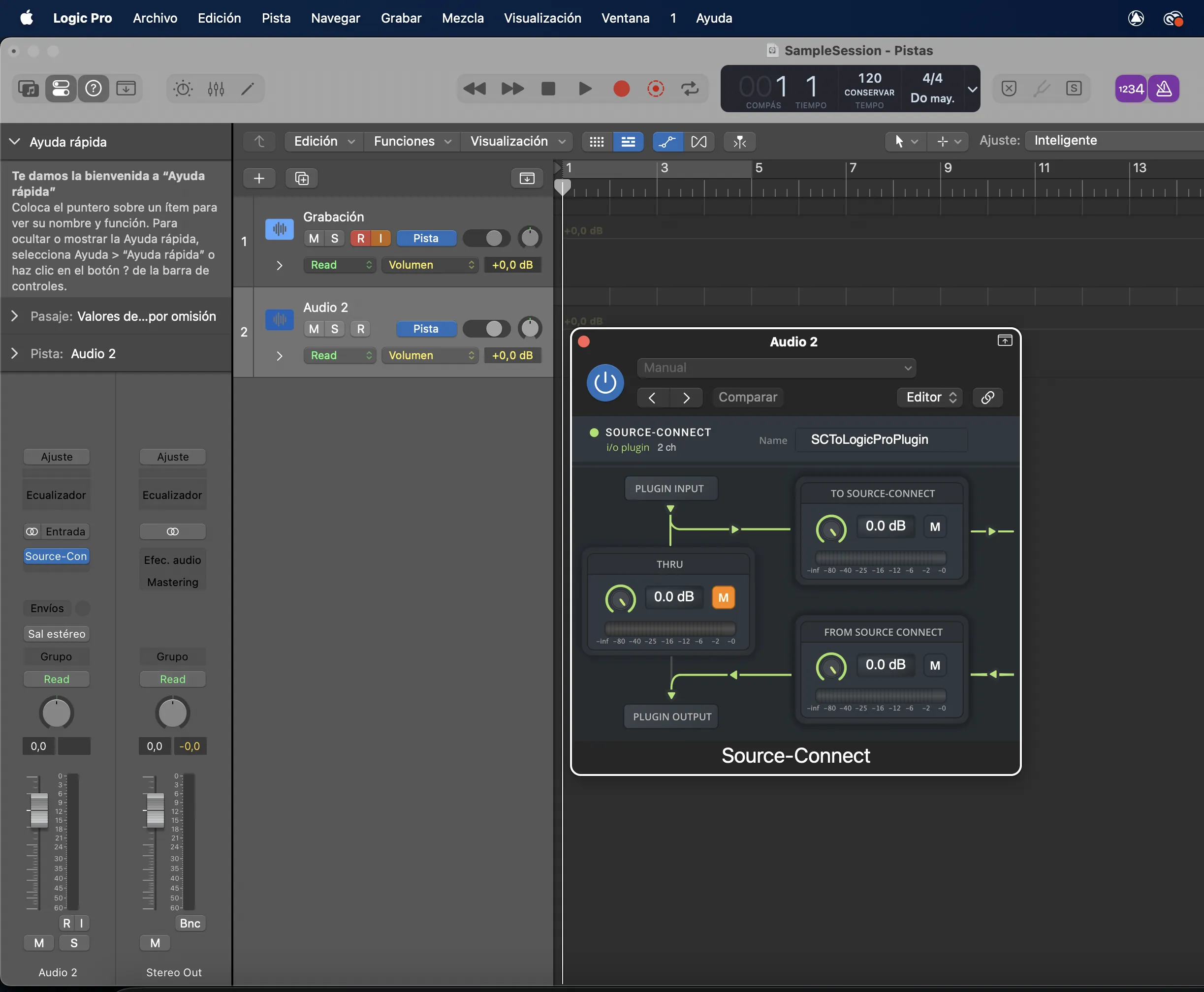 1. Crea una carpeta para la sesión de Logic Pro