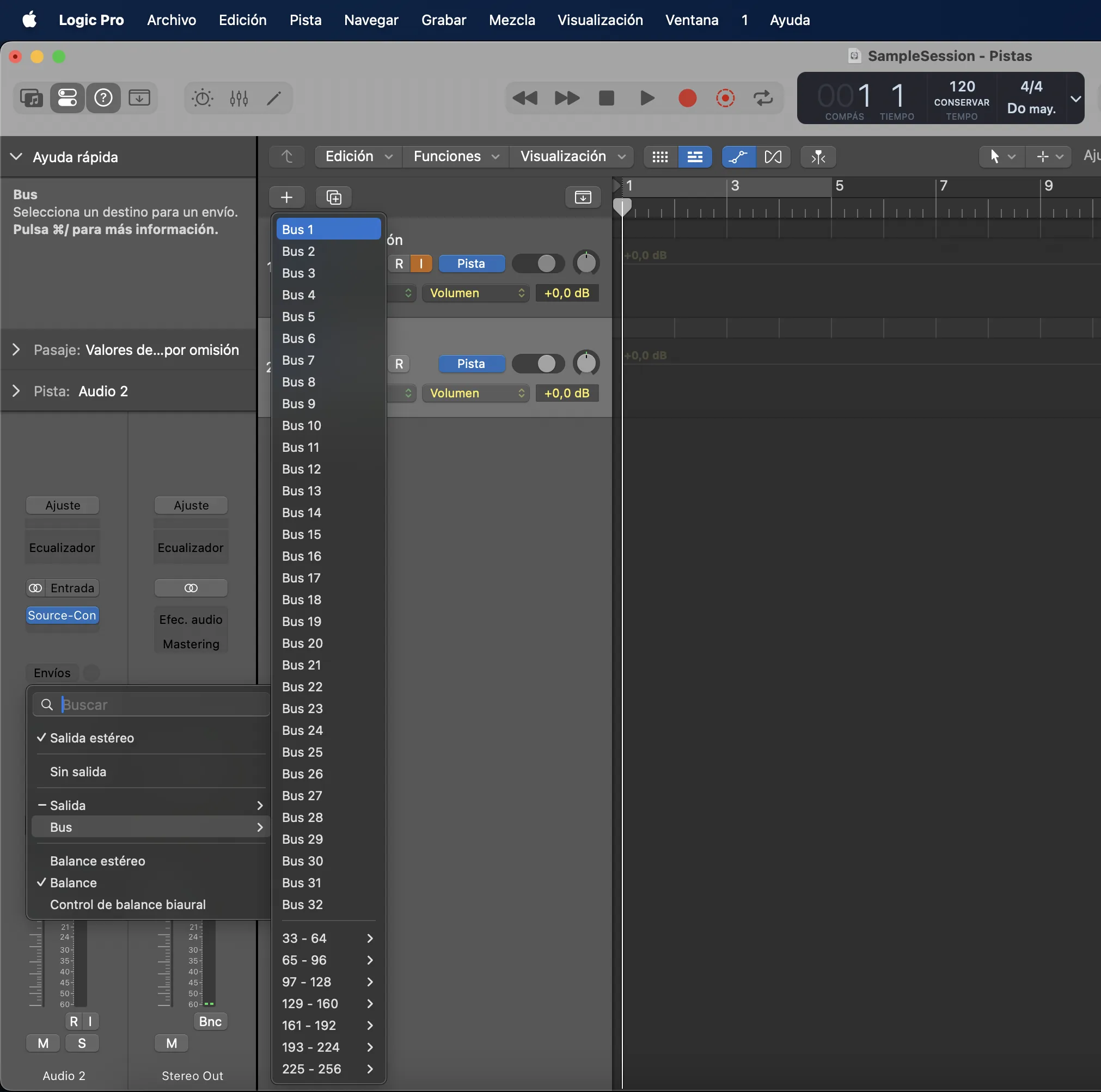 1. Crea una carpeta para la sesión de Logic Pro