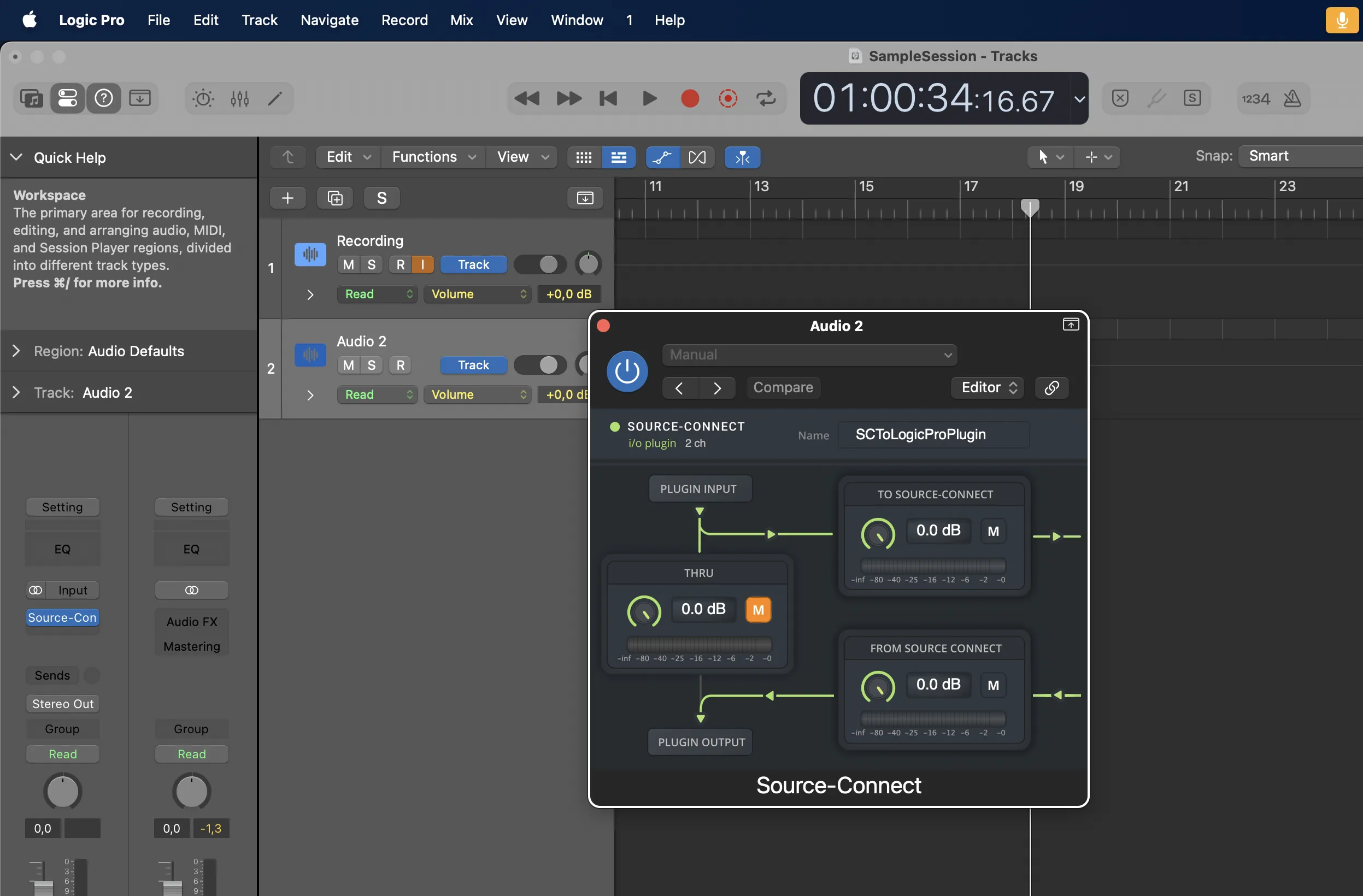 1. Create a folder for the Logic Pro session