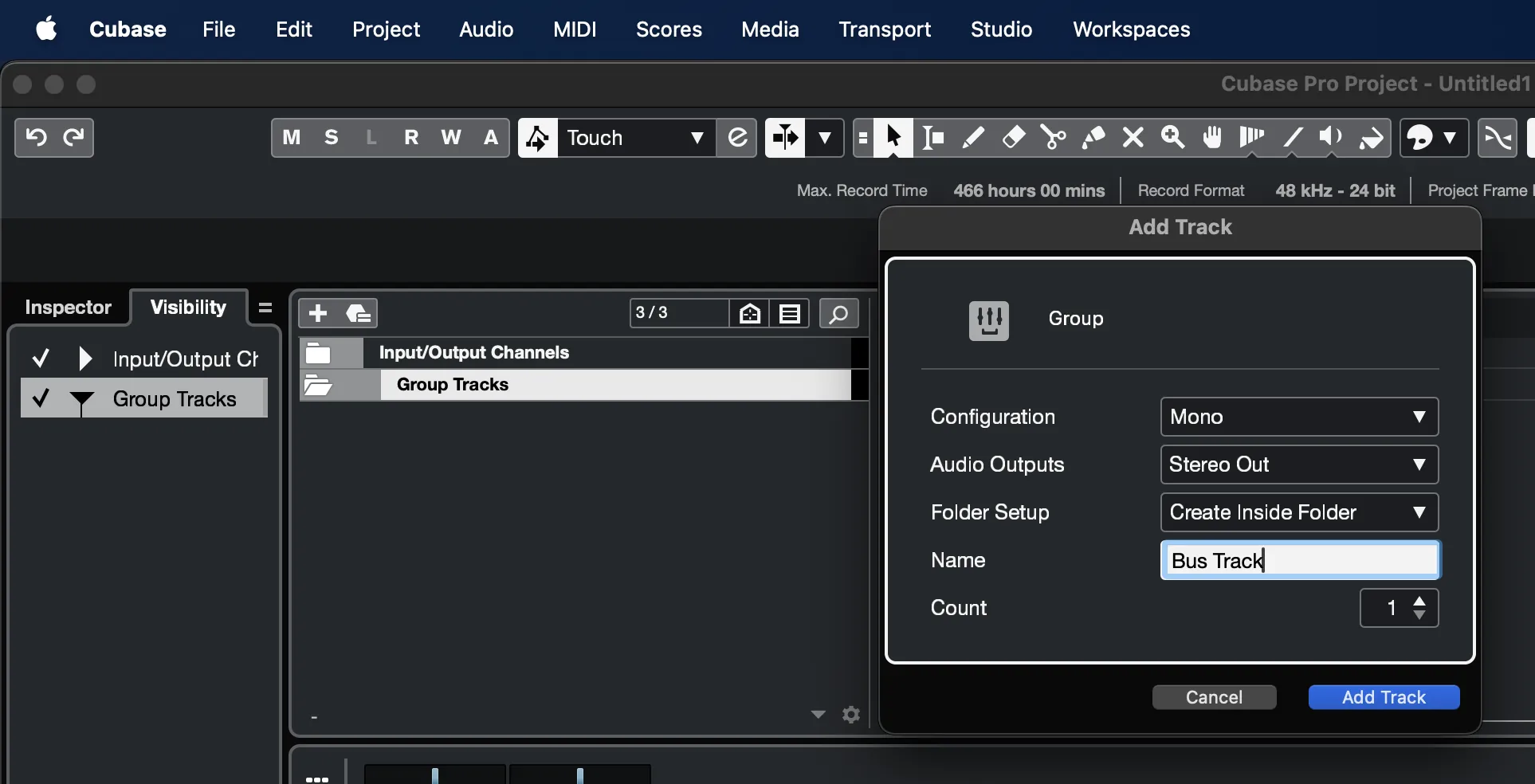 1. Create a folder for the Cubase/Nuendo session