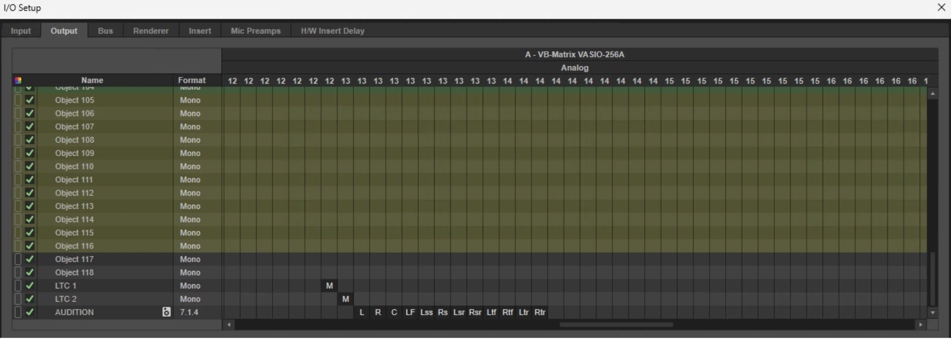 Protools route ltc