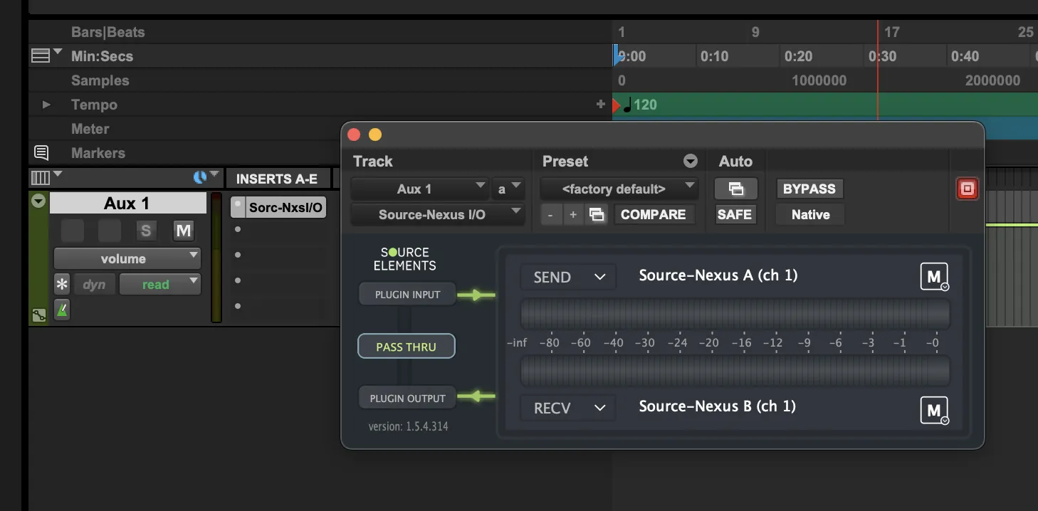 Protools sourcenexusio ui