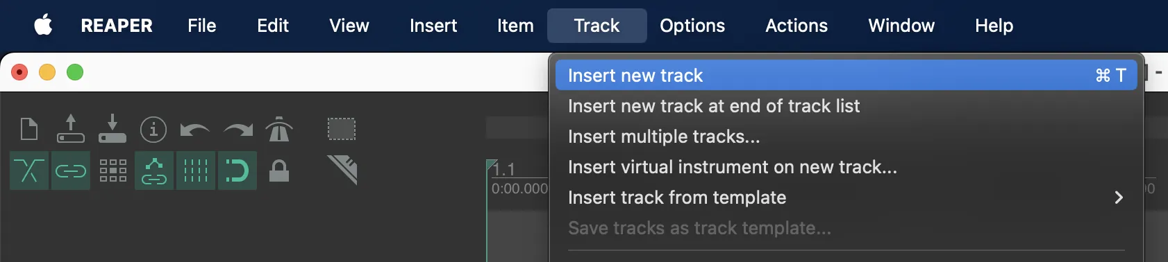 1. Create a folder for the Reaper session
