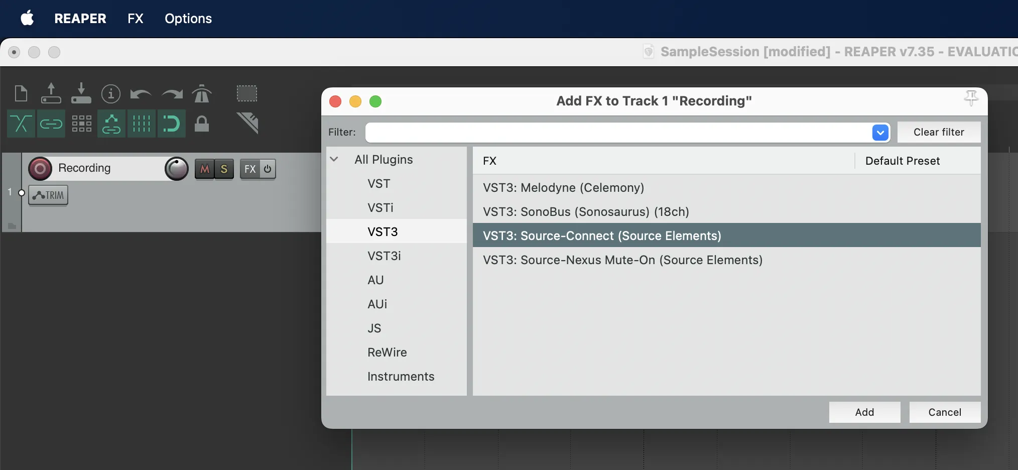 1. Create a folder for the Reaper session