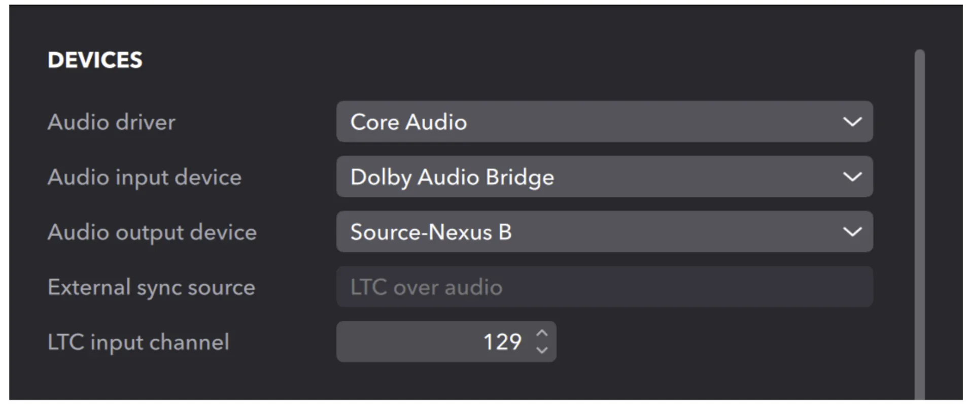 Dolbyaudiorenderersettings receive
