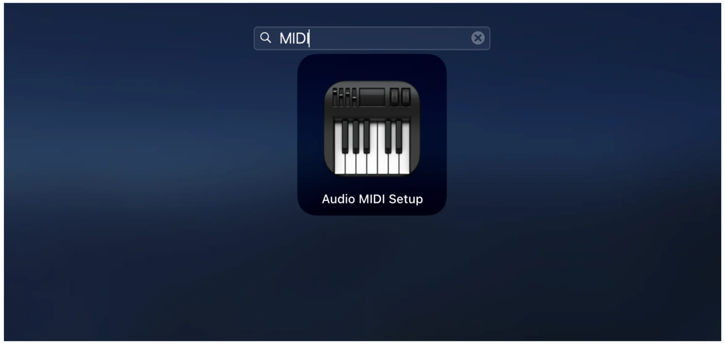 En macOS: controlador IAC