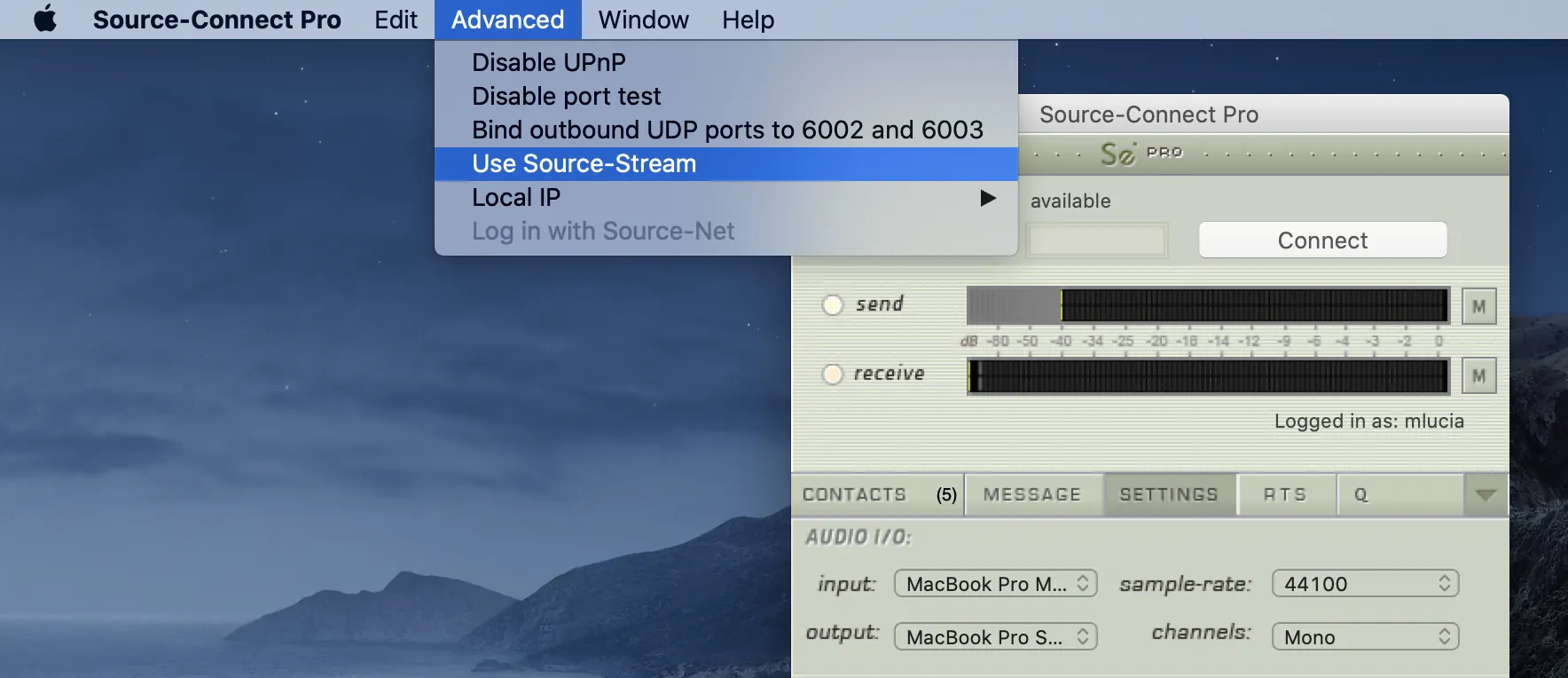 SourceConnect3_SourceStreamMenu
