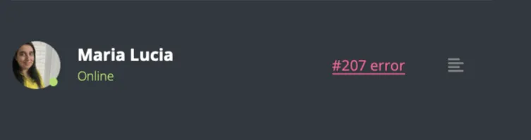 Quick fix for error 207: reconnect and try again