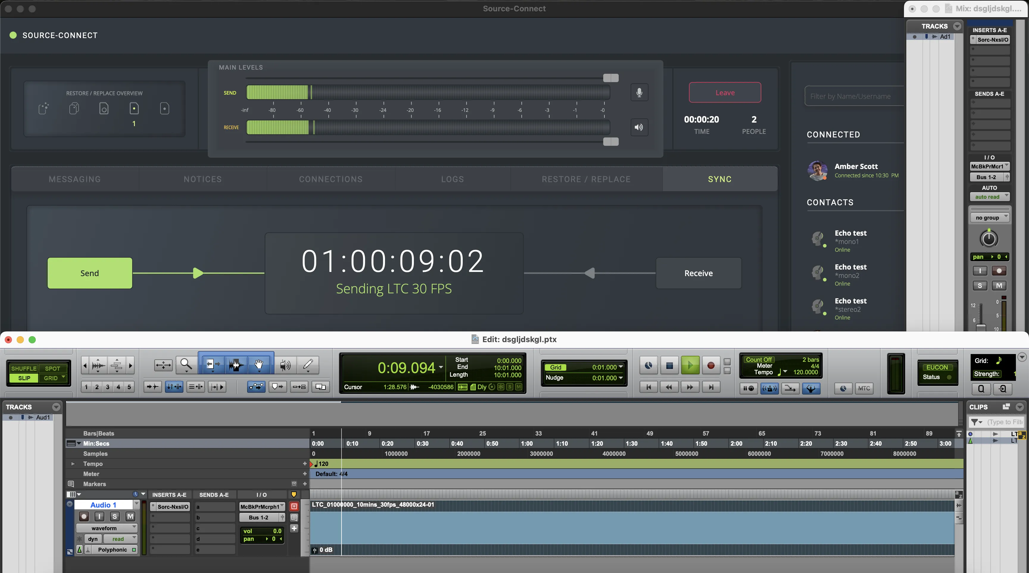 Important Note on Pro Tools Synchronization: