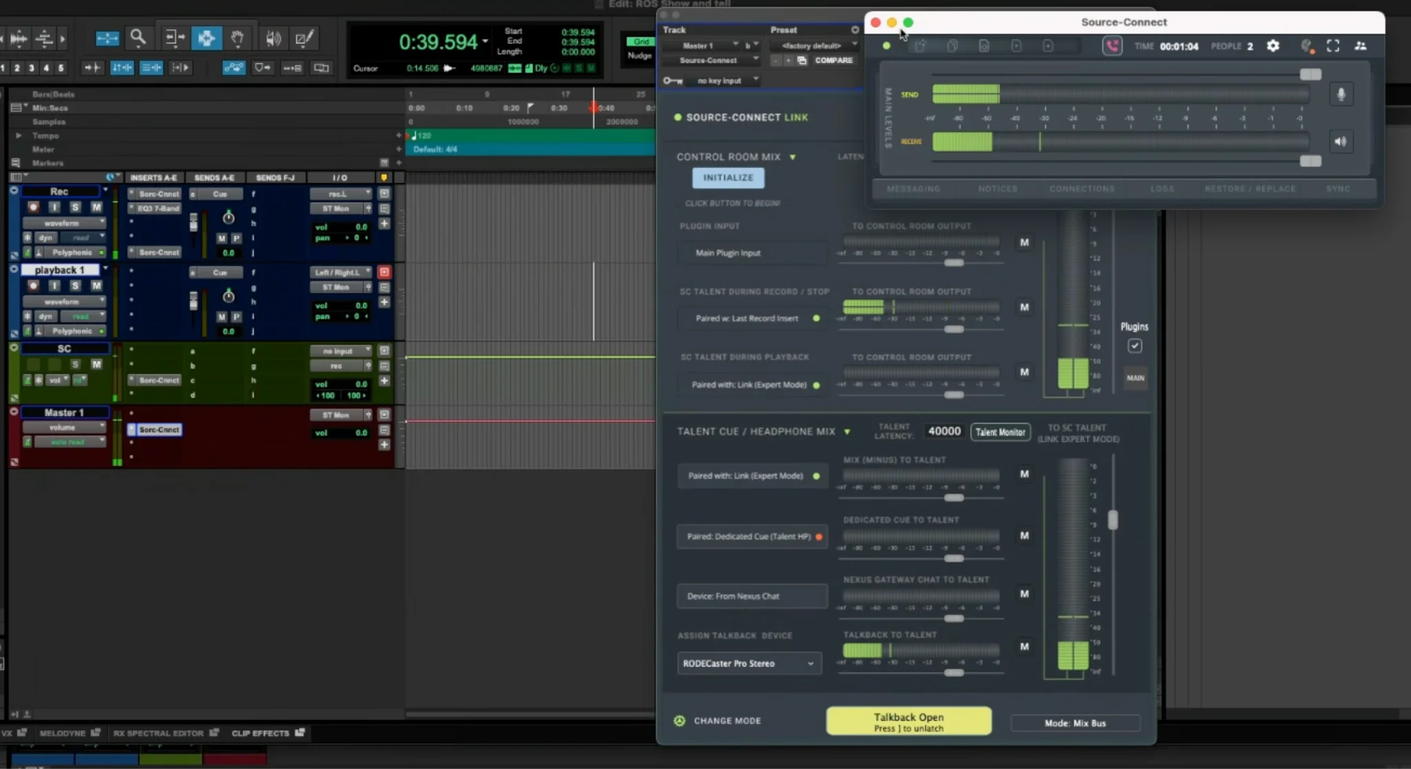 Remote Overdub Sync (ROS)