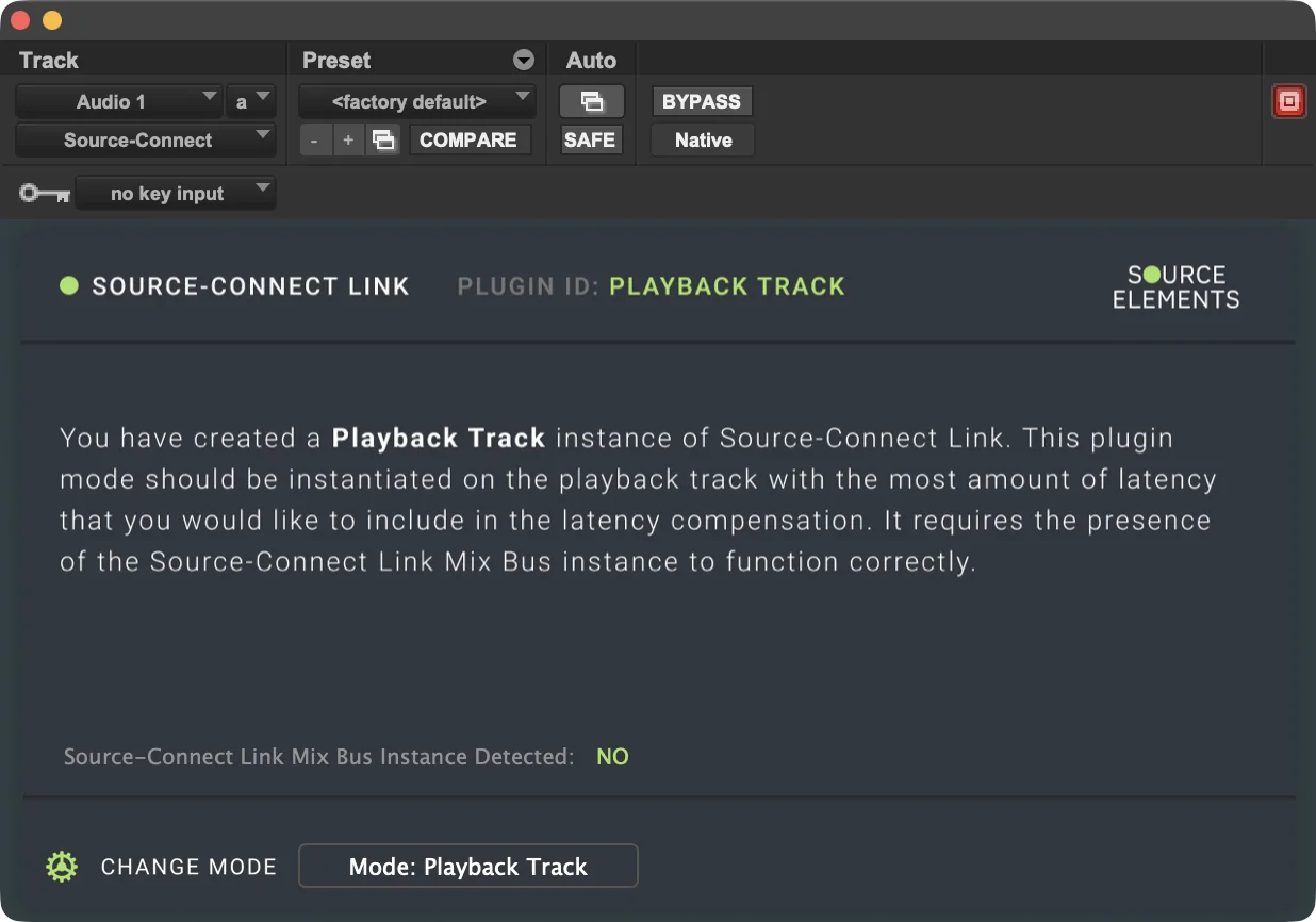 Playback Track Mode