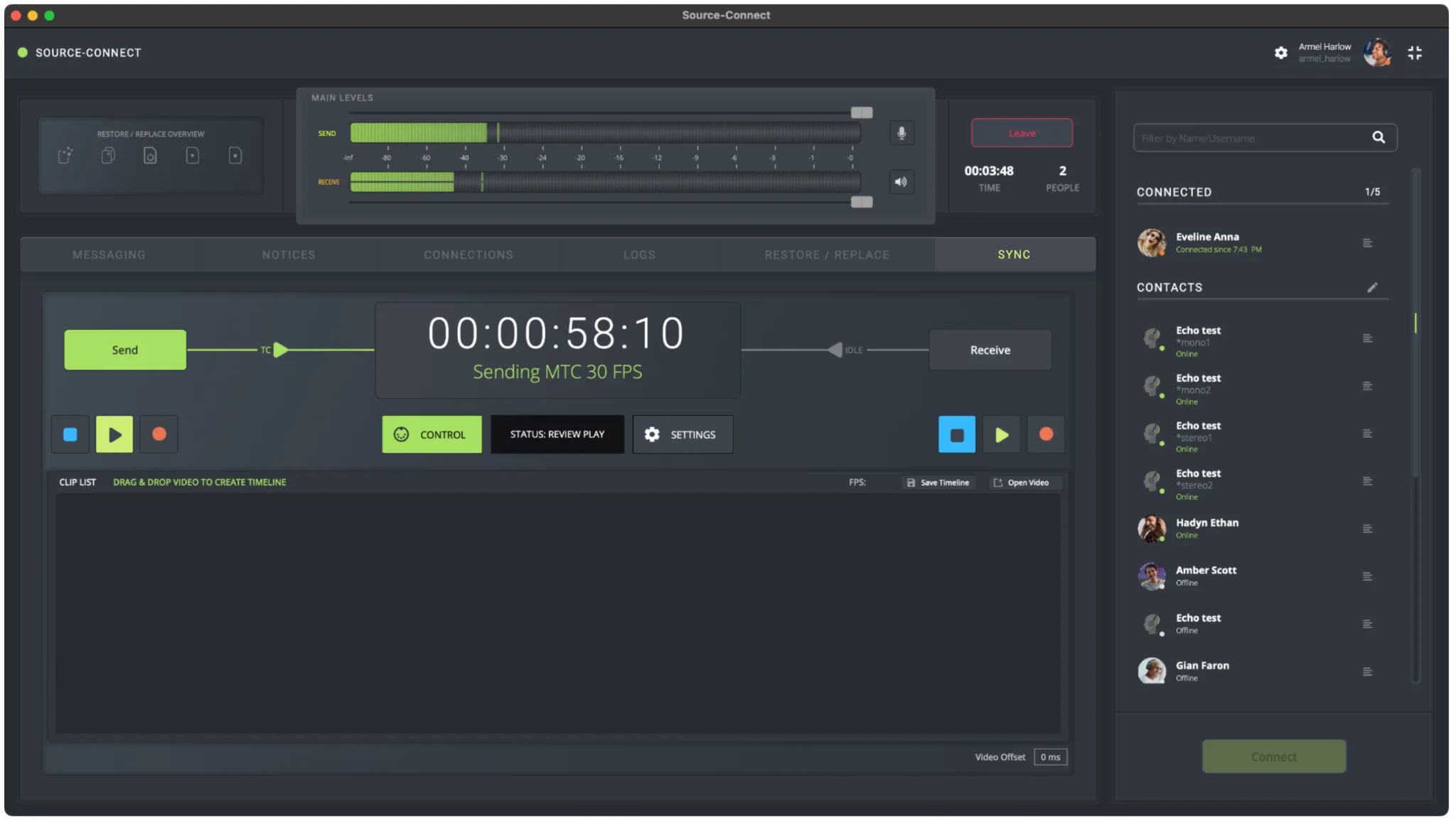 8. REMOTE TRANSPORT SYNC WITH OVERDUB