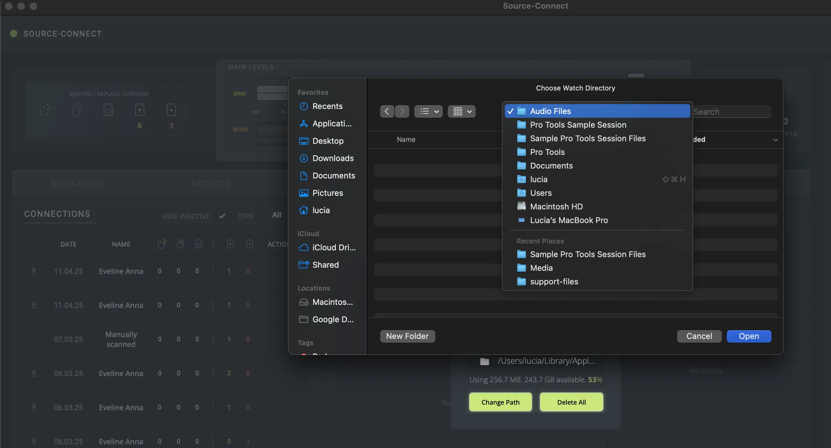 1. Create a folder for the Pro Tools session