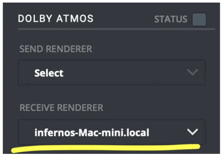 Receivesiderendererdolby