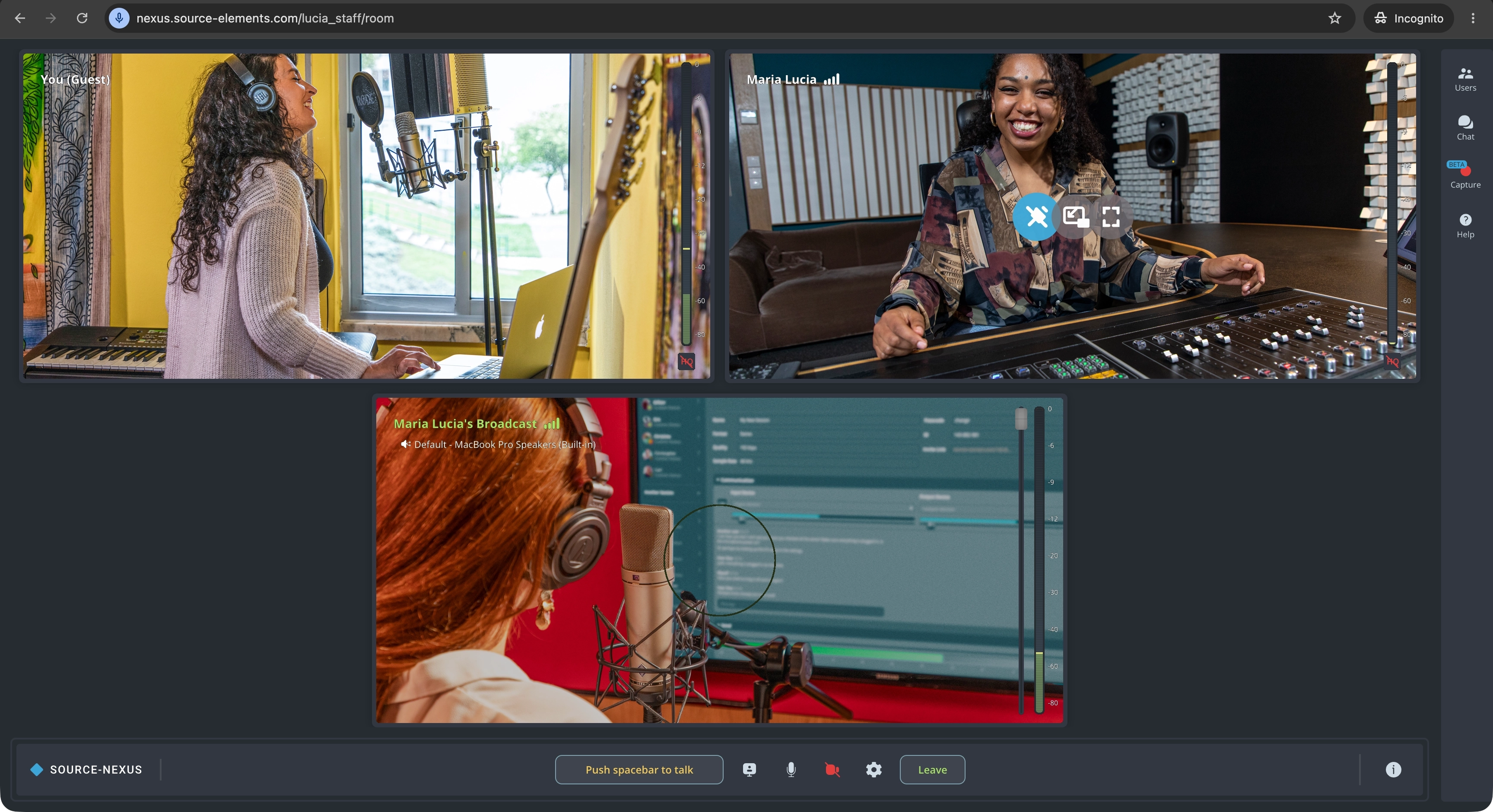 Selecting a video device as a presentation source