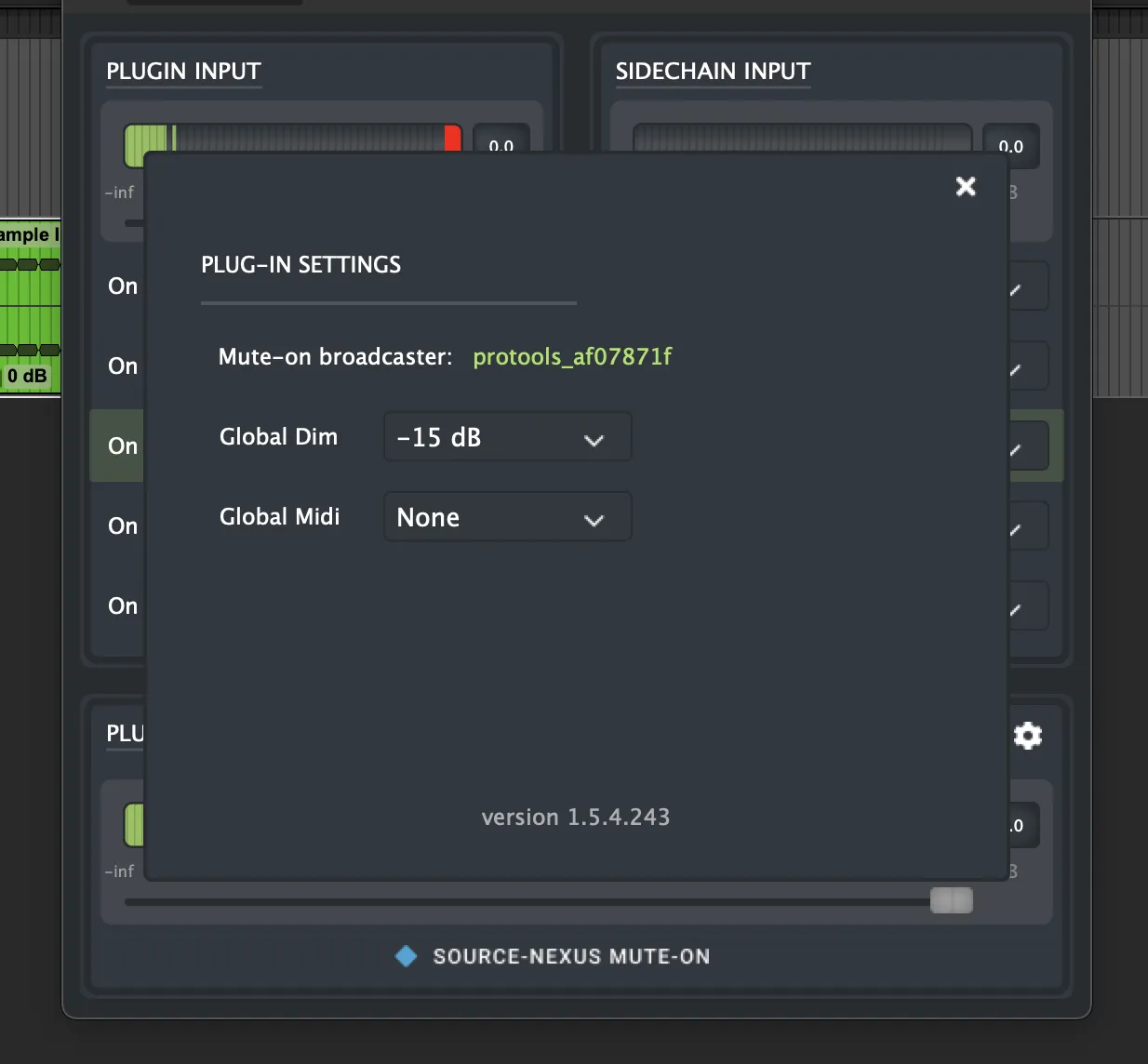Sourcenexusmuteonadditionalsettings