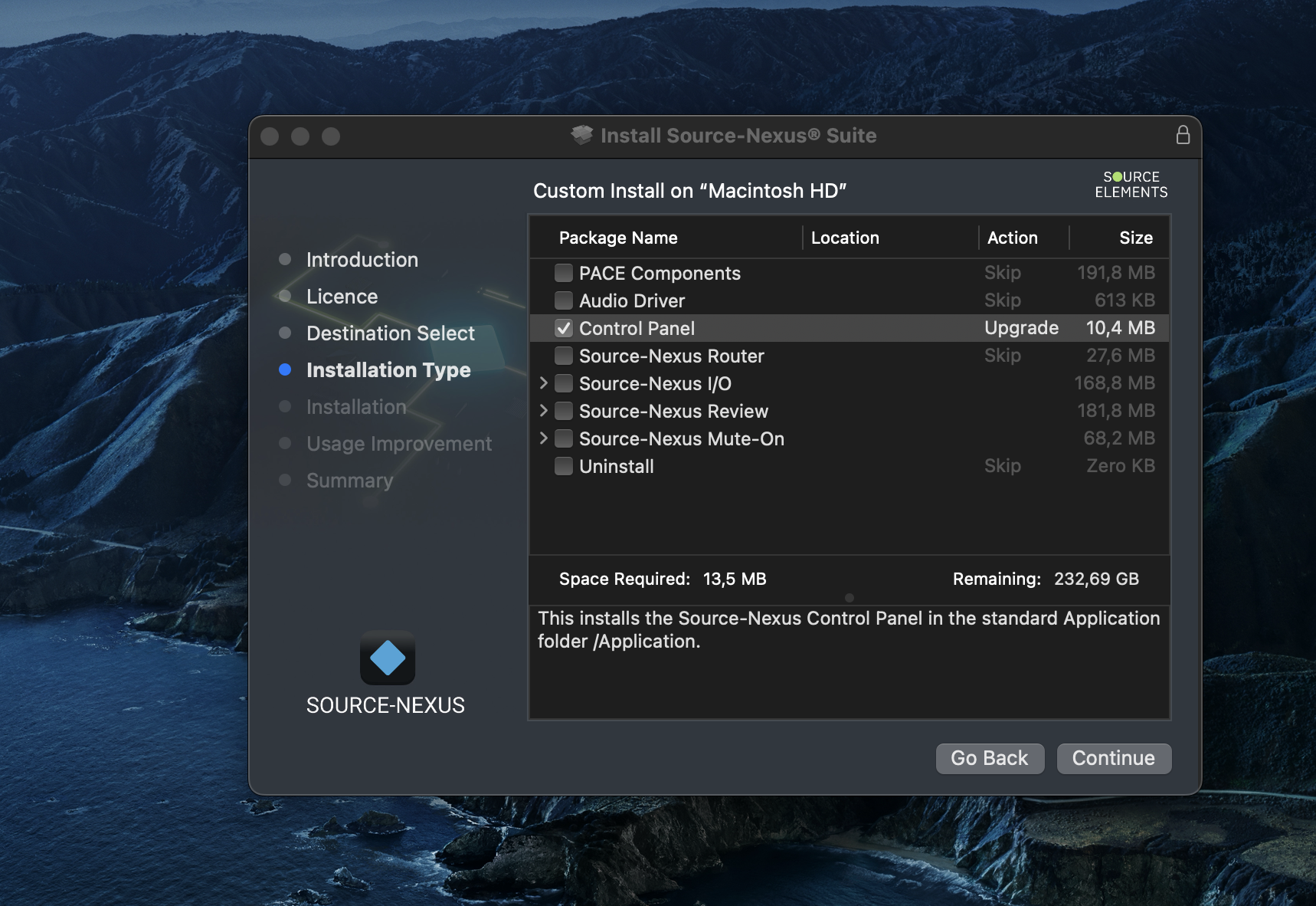 Installing Source-Nexus Control Panel
