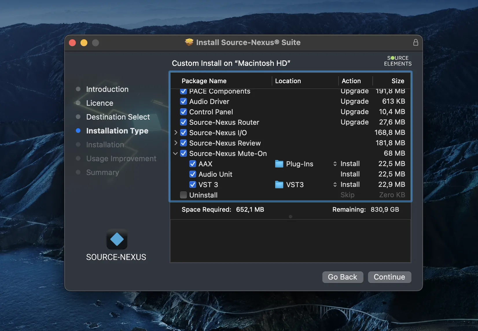 Instalación de Source-Nexus Mute-On en Mac